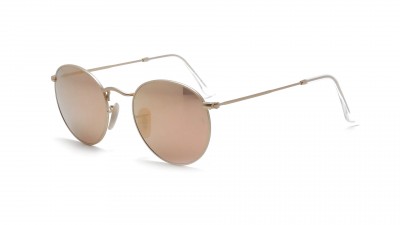 Sunglasses Ray-Ban Round Metal Gold Flash Lenses RB3447 112/Z2 50-21 Medium Mirror in stock