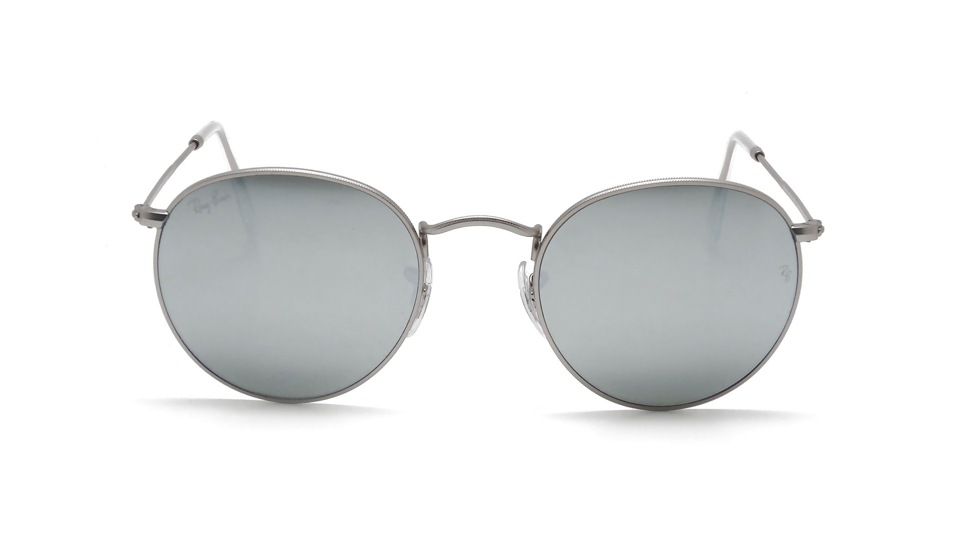 Ray-Ban Round Metal Argent RB3447 019/30 50-21 | Prix 114 ...