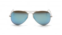 Ray-Ban Aviator Large Metal Blue Gold RB3025 112/17 58-14 Medium Mirror