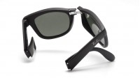 Ray-Ban P Original Wayfarer Noir RB4105 601/58 50-22 Medium Pliantes Polarisés