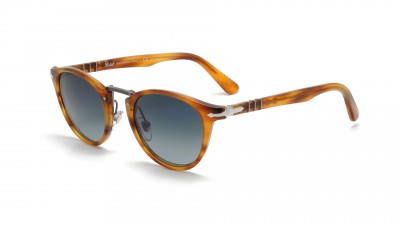 Sonnenbrille Persol PO 3108S Typewriter Edition 960/S3 Havana Polarisiert Large auf Lager