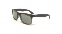 Ray-Ban Justin Classic Grau Matt RB4165 852/88 51-16 Mittel Verspiegelte Gläser