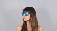 Ray-Ban Andy Blau Matt RB4202 6153/55 55-17 Mittel Verspiegelte Gläser