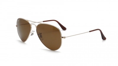 Sonnenbrille Ray-Ban Aviator Large Metal Gold RB3025 001/57 58-14 Mittel Polarisierte Gläser auf Lager