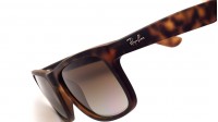 Ray-Ban P Justin Brun RB4165 865/T5 54-16 Large Polarisés Dégradés