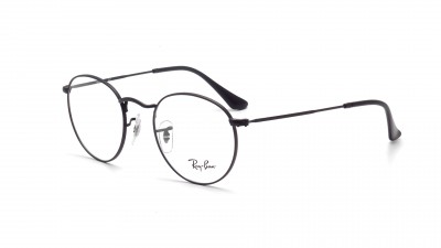 Lunettes de vue Ray-Ban Round Metal RX3447 RB3447V 2503 47-21 Noir Small en stock