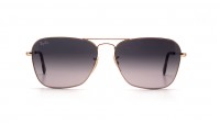 Ray-Ban Caravan Gold RB3136 181/71 58-15 Breit Gradient Gläser