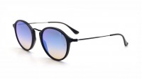 Ray-Ban Round Fleck Black RB2447 901/4O 49-21 Medium Gradient Mirror