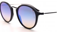 Ray-Ban Round Fleck Black RB2447 901/4O 49-21 Medium Gradient Mirror