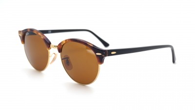 Lunettes de soleil Ray-Ban Clubround Écaille B-15 RB4246 1160 51-19 Medium en stock