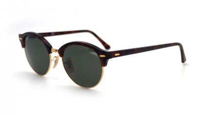 Lunettes de soleil Ray-Ban Clubround Écaille G15 RB4246 990 51-19 Medium en stock