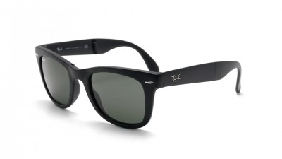 Sonnenbrille Ray-Ban Original Wayfarer Schwarz Matt RB4105 601S 50-22 Mittel Folding auf Lager