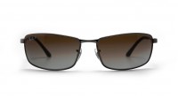 Ray-Ban Grau RB3498 029/T5 61-17 Mittel Polarisierte Gläser Gradient Gläser