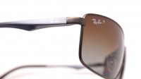 Ray-Ban Grau RB3498 029/T5 61-17 Mittel Polarisierte Gläser Gradient Gläser