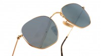 Ray-Ban Hexagonal Flat Lenses Gold RB3548N 001/30 48-21 Schmal Verspiegelte Gläser