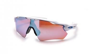 Lunettes de soleil Oakley Radar Polished white Ev path Blanc OO9208 47 Large en stock