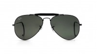 Ray-Ban Outdoorsman Schwarz RB3030 L9500 58-14 G-15 Breit