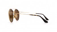 Ray-Ban Round Double Bridge Gold RB3647N 001/57 51-22 Mittel Polarisierte Gläser