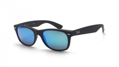 Sunglasses Ray-Ban New Wayfarer Black Matte RB2132 622/17 52-18 Small Mirror in stock