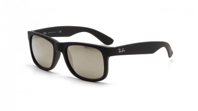 Sonnenbrille Ray-Ban Justin Schwarz Matt RB4165 622/5A 51-16 Mittel Verspiegelte Gläser auf Lager