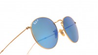 Ray-Ban P Round Metal Or Flash Lenses RB3447 112/4L 50-21 Medium Polarisés Miroirs