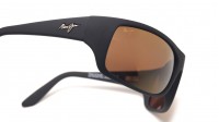 Maui Jim Peahi Black Matte HCL Bronze H202 2M 65-19 Large Polarized