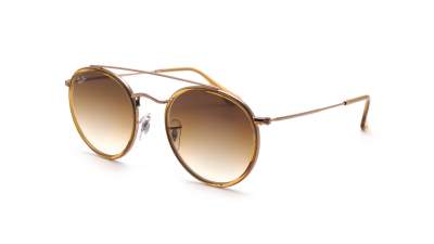 Sunglasses Ray-Ban Round Double Bridge Brown RB3647N 9070/51 51-22 Medium Gradient in stock