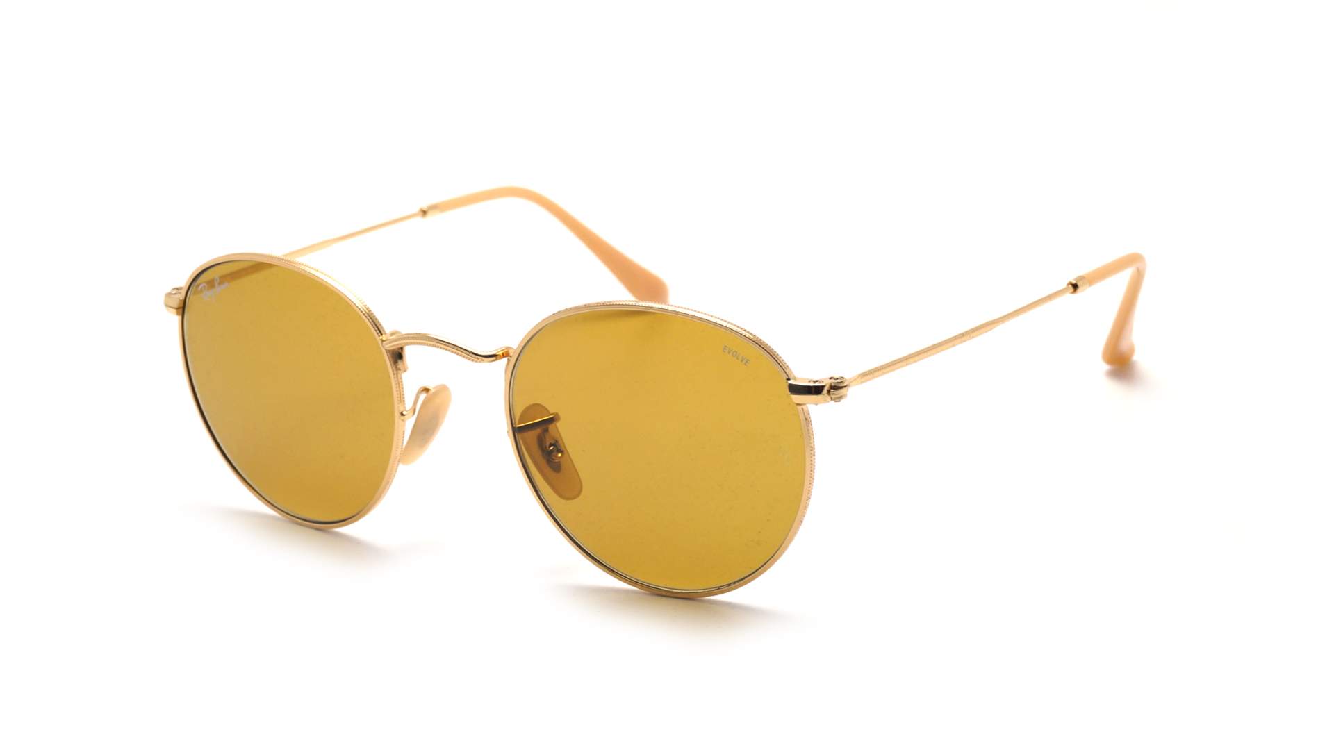 Ray-Ban Round Evolve Gold RB3447 9064/4I 50-21