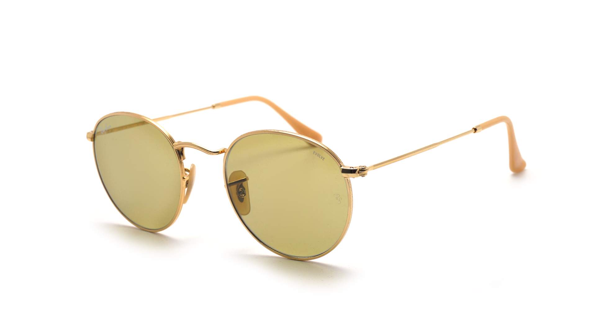 Ray-Ban Round Evolve Gold RB3447 9064/4C 50-21