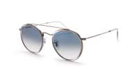 Ray-Ban Round Double Bridge Clear RB3647N 9068/3F 51-22 Medium Gradient