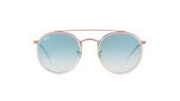 Ray-Ban Round Double Bridge Clear RB3647N 9068/3F 51-22 Medium Gradient