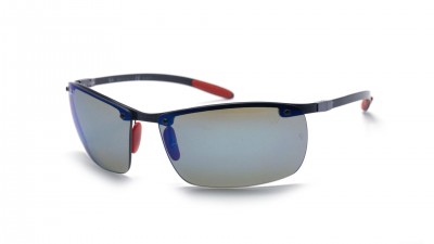 Lunettes de soleil Ray-Ban P Fibre Carbon Scuderia Ferrari Gris RB8305M F005/H0 65-14 Large Polarisés Miroirs en stock