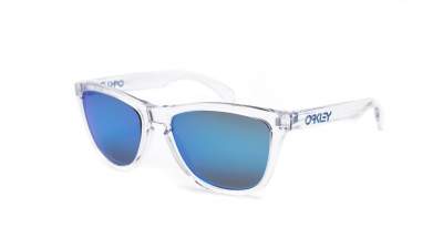 Sonnenbrille Oakley Frogskins Crystal clear Transparent Prizm OO9013 D0 55-17 Mittel Verspiegelte Gläser auf Lager