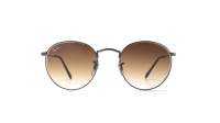 Ray-Ban Round metal Flat Lenses Brown RB3447N 004/51 53-21 Large Gradient