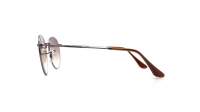 Ray-Ban Round metal Flat Lenses Brown RB3447N 004/51 53-21 Large Gradient