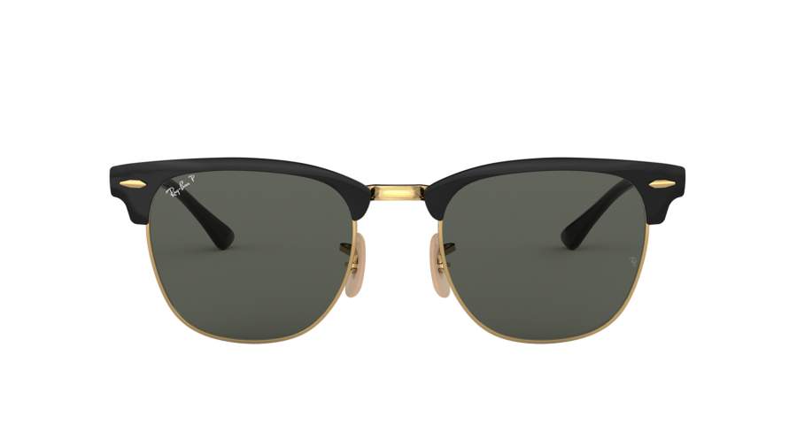 Lunettes de soleil Ray-Ban P Clubmaster Metal Noir RB3716 187/58 51-21 Medium Polarisés en stock