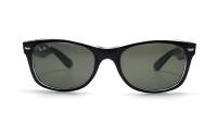 Ray-Ban New Wayfarer Black RB2132 6052/58 55-18 Medium Polarized