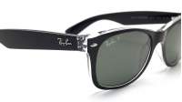 Ray-Ban New Wayfarer Black RB2132 6052/58 55-18 Medium Polarized