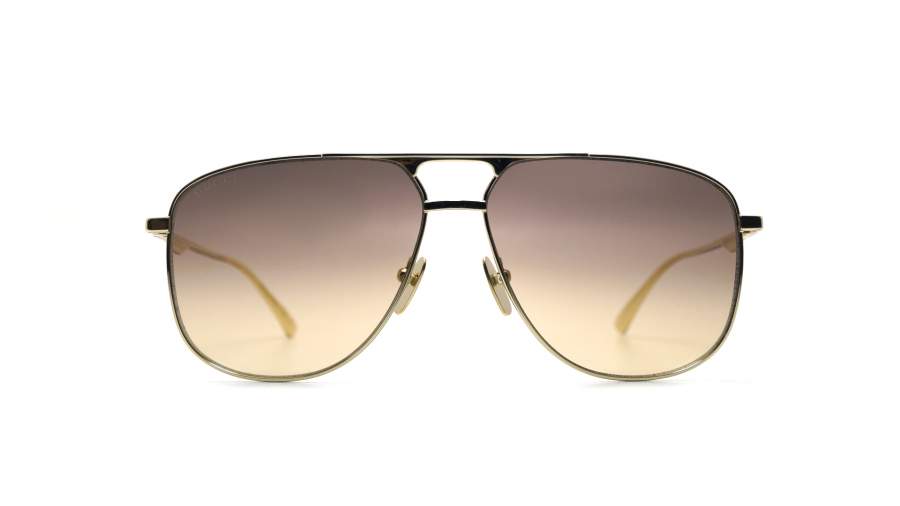 Lunettes de soleil Gucci GG0336S 001 60-13 Or Large Dégradés en stock