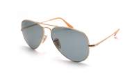 Ray-Ban RB3689 9064/S2 58-14 Gold Medium Polarized