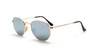 Ray-Ban Hexagonal Flat Lenses Gold RB3548N 001/30 51-21 Medium Flash