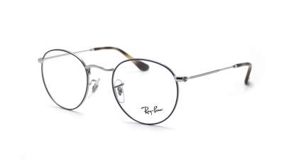 Lunettes de vue Ray-Ban Round Metal Bleu Mat RX3447V 2970 47-21 Small en stock