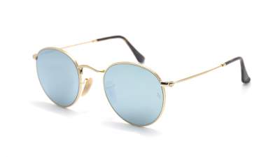 Sunglasses Ray-Ban Round Metal Flat Lenses Gold RB3447N 001/30 50-21 Medium in stock