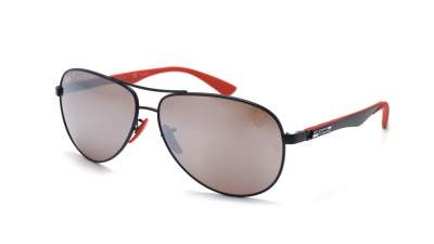 Sunglasses Ray-Ban Scuderia Ferrari Black Mat RB8313M F002/H2 61-13 Large Polarized Flash in stock