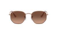 Ray-Ban Hexagonal Flat Lenses Bronze RB3548N 9069/A5 51-21 Medium Dégradés