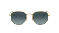 Ray-Ban Hexagonal Flat Lenses Or RB3548N 9123/3M 51-21 Medium Dégradés