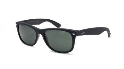 Sonnenbrille Ray-Ban New Wayfarer Schwarz Mat G-15 RB2132 6462/31 58-18 Breit auf Lager