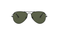 Ray-Ban Aviator Metal Ii Black G-15 RB3689 9148/31 62-14 Large