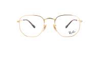 Ray-Ban Hexagonal RX6448 RB6448 2500 51-21 Gold Mittel