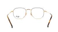 Ray-Ban Hexagonal RX6448 RB6448 2500 54-21 Gold Large